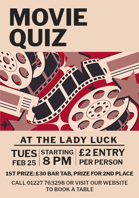 Poster for a Movie quiz